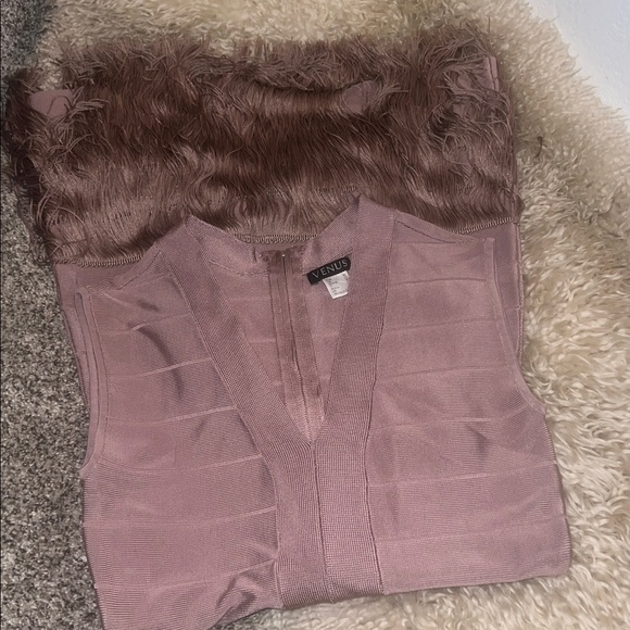 Venus Dress, bandage bodycon, Fringe Flapper, slimming, women's - Picture 6 of 11